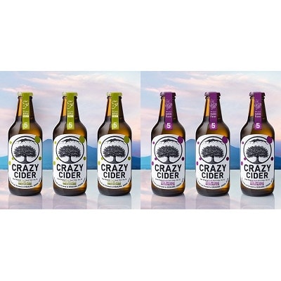 CRAZY CIDER(クレイジーサイダー)6本入り(SWEET3本・CASIS3本)