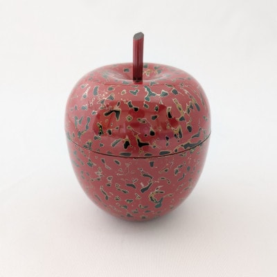 津軽塗 りんごっこ 唐塗赤上