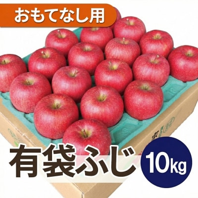 【2026年4～5月出荷予定】平均糖度13度以上! 有袋ふじ 約10kg おもてなし用【配送不可地域：離島・沖縄県】