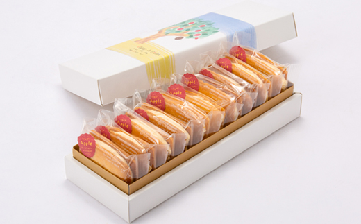 青森りんごのバターサンド 10個入り【配送不可地域：離島】