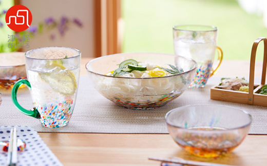 津軽びいどろ 大鉢、小鉢セット