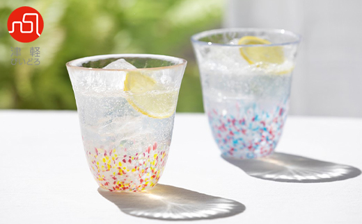 津軽びいどろsakuraグラスペア