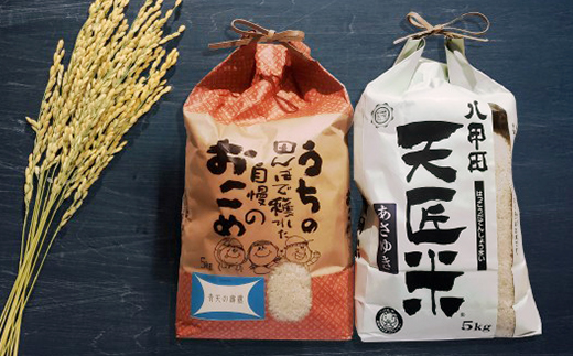 【新米】青天の霹靂、あさゆき各5キロ食べ比べセット