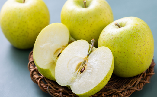 【訳ありりんご】青森市産葉取らず王林約3kg(お試し用)【配送不可地域：離島・沖縄県】