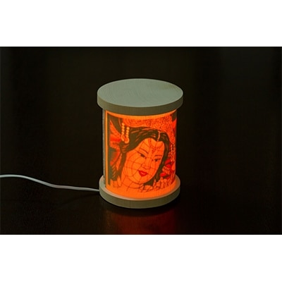 総青森ひば使用　青森ねぶた柄間接照明