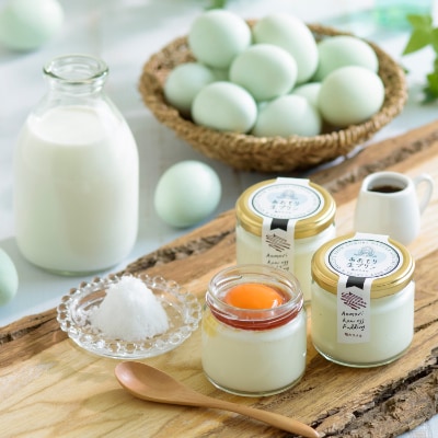 あおもり生プリン(塩カラメル) 4個セット【配送不可地域：離島】