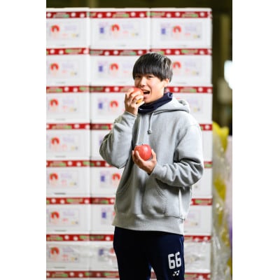 【CAりんご】糖度13度以上保証有袋ふじ×シナノゴールド約5kg訳あり家庭用【配送不可地域：離島・沖縄県】