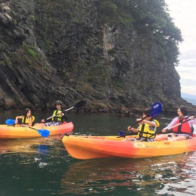 浅虫温泉2人乗りカヤックツアー1組(2名)様【体験時間:約2時間】