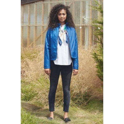 [KAPOK KNOT] カポックダウンライトジャケット　レディース　ブルー　3L　1着