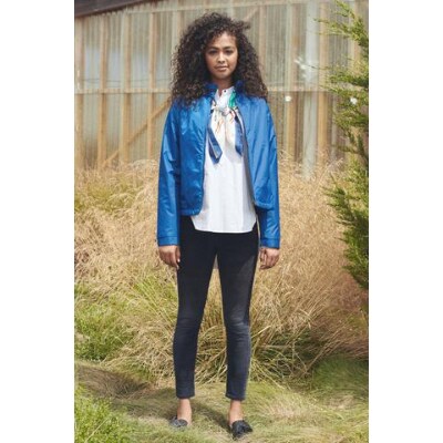 [KAPOK KNOT] カポックダウンライトジャケット　レディース　ブルー　LL　1着