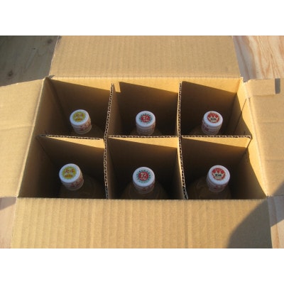 青森市産りんごジュース1000ml×6本(サンふじ2本、王林2本、北斗2本)【配送不可地域：離島・沖縄県】