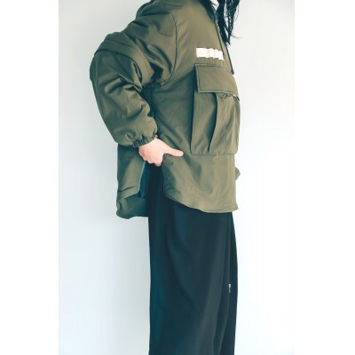 [KAPOK KNOT]カンガルーパーカー UNISEX オリーブ Mサイズ1着 カポック ダウン