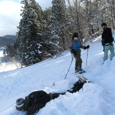 浅虫温泉 ほたる湖 SnowHikeツアー1名様【体験時間:約2時間】