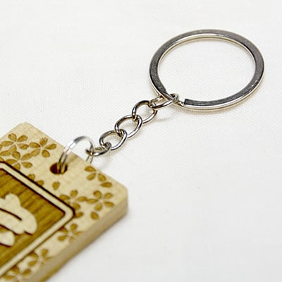 ねぶた木札セット B(青森ヒバ・鱗・姓・キーホルダー)