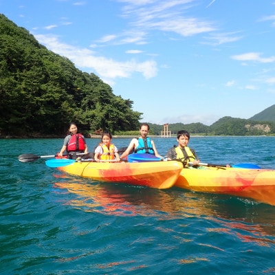 浅虫温泉2人乗りカヤック体験1組(2名)様【体験時間:約1時間】