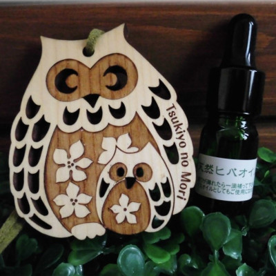 ヒバの香り　エアフレッシュナー「フクロウ」【配送不可地域：沖縄県】
