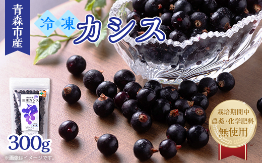 青森市産冷凍カシス300g【配送不可地域：離島】