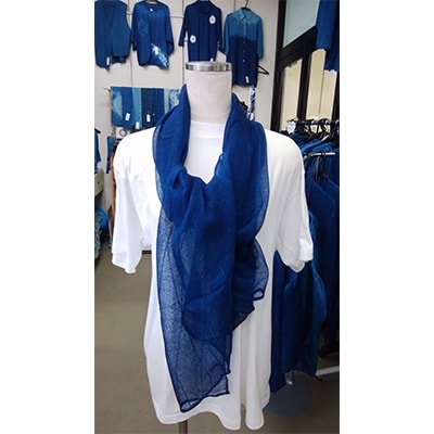 あおもり藍工房のストール(無地)