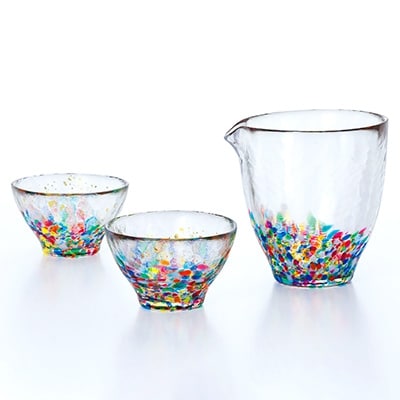 津軽びいどろ ねぶた酒器セット