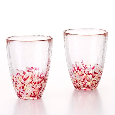 津軽びいどろ りんごタンブラーペア