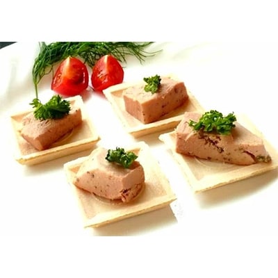 フォアグラスモーク100gと角せんべいセット【配送不可地域：離島】