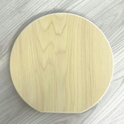 丸型青森ヒバ まな板(約29cm×約27.5cm/厚さ 約2.7cm)