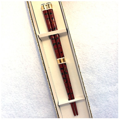 津軽塗箸【中】(赤)