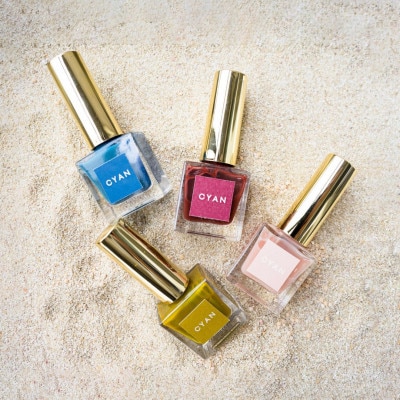 「ほたての貝殻」から生まれたサステナブルポリッシュ　CYAN(水縹、卯波、橙海、海明)4色セット