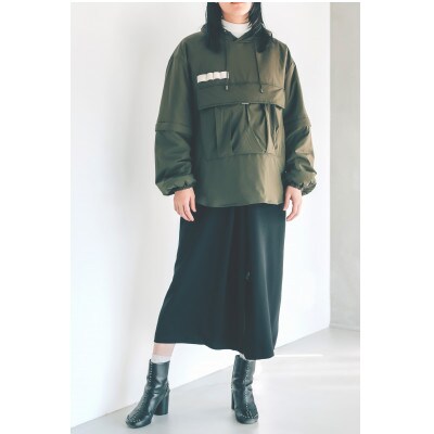 [KAPOK KNOT] カンガルーパーカー UNISEX オリーブ Lサイズ1着 カポック ダウン