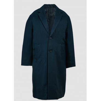 ふるさと納税 青森市 [KAPOK KNOT] チェスターコート UNISEX キャメル Mサイズ　1着 KAPOK KNOT] チェスターコート UNISEX ネイビー Mサイズ 1着: 青森市