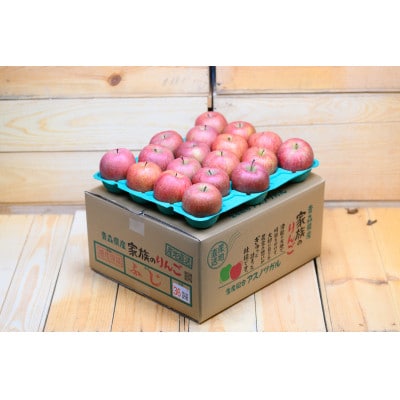 【青森県産りんご】糖度13度以上 有袋ふじ約10kg訳あり家庭用【配送不可地域：離島・沖縄県】