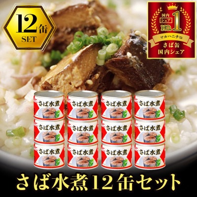 マルハニチロ さば水煮(国産)缶詰 190g×12缶 ふるさと納税