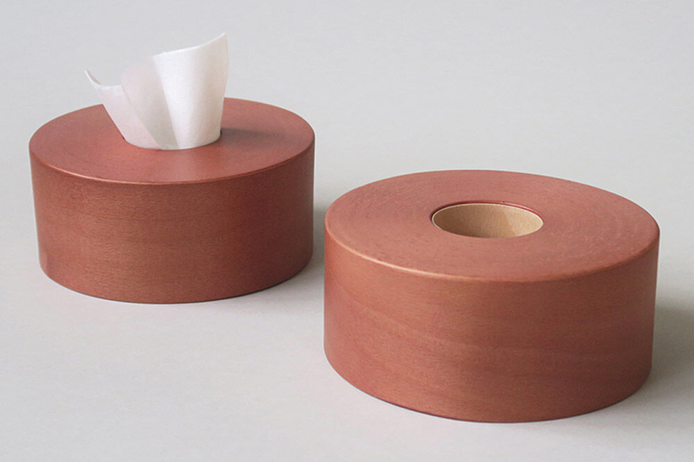 【寄附金額見直しました】「食べられないバウムクエヘン」ティッシュボックス（さくら色）1個