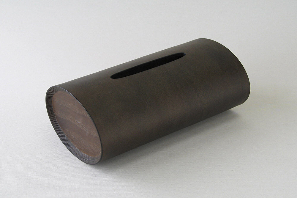 【寄附金額見直しました】BUNACO ティッシュボックス SWING（ダークブラウン）1個