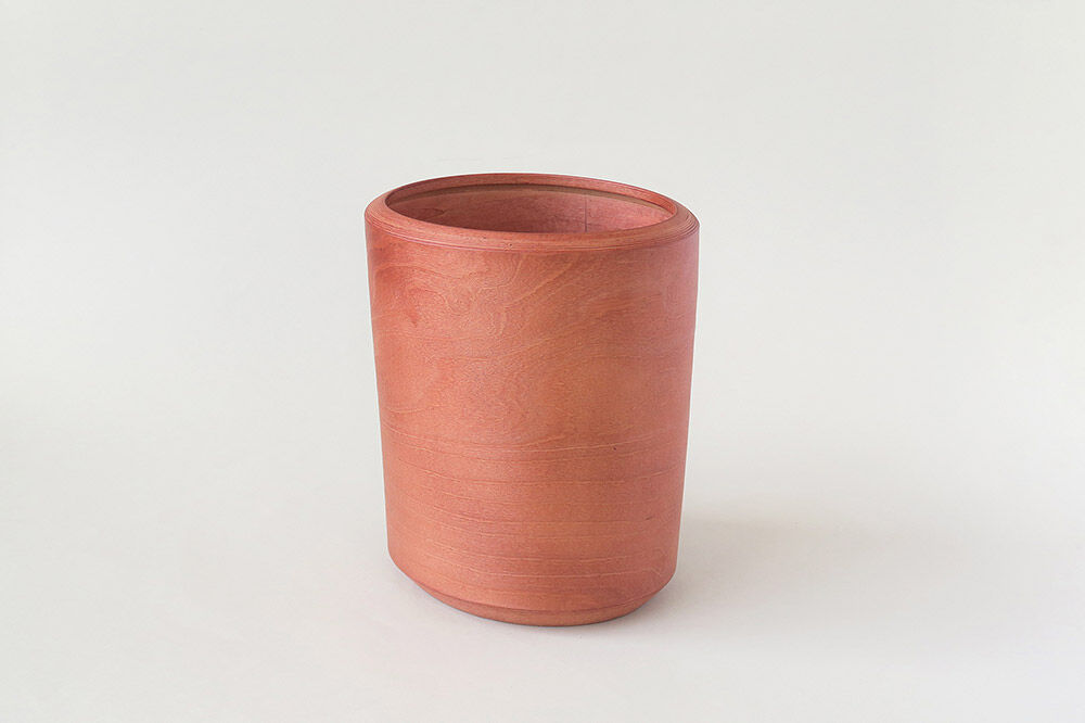 【寄附金額見直しました】BUNACO ダストボックスTwist4 Sサイズ（さくら色）インナー付き 1個