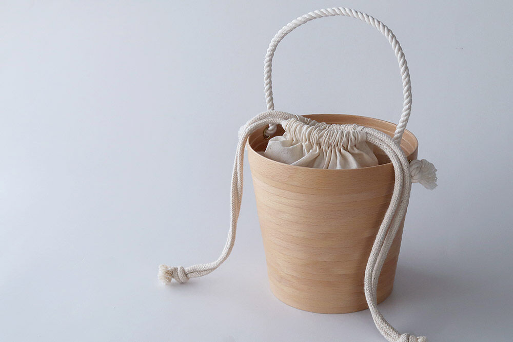 【寄附金額見直しました】BUNACO バケツバッグ（ナチュラル）1個