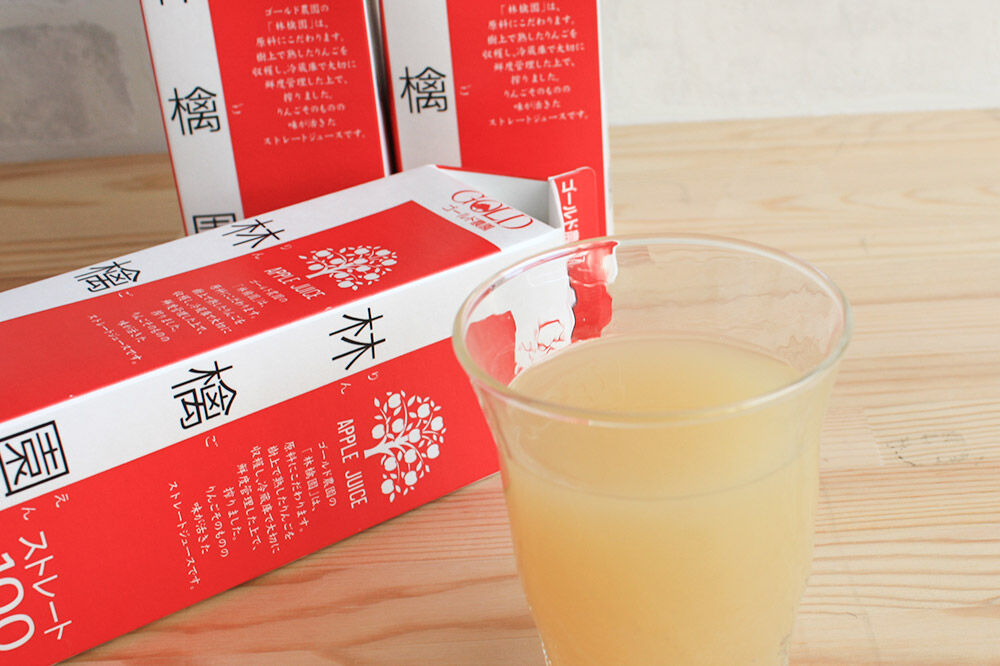【寄附金額見直しました】りんごジュース ストレート果汁【林檎園】1000ml×3本 紙パック ゴールド農園 かめあし商店