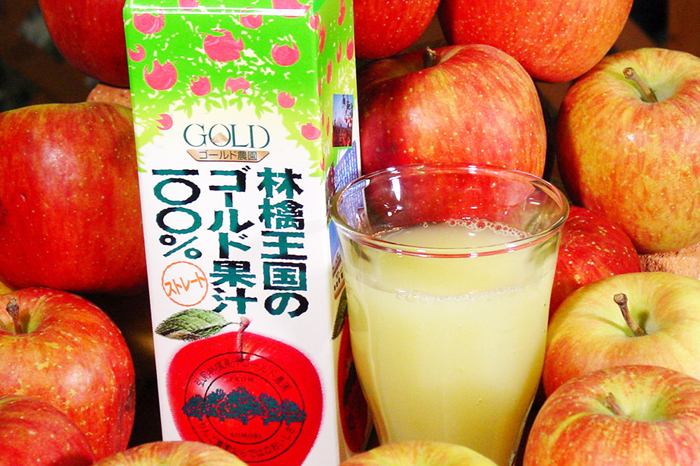 りんごジュース プレミアムストレートジュース【林檎王国】1000ml×6本 紙パック ゴールド農園 かめあし商店