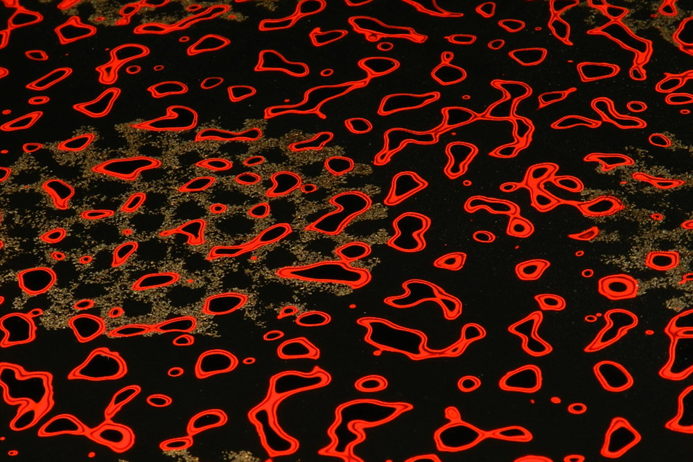 津軽塗 折足テーブル 梨黒 赤  伝統工芸 漆器 青森 おしゃれ お祝い テーブル 家具 インテリア