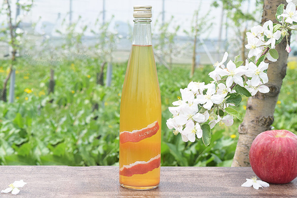 【寄附金額見直しました】りんご贅沢しぼり 500ml×1本 スパークリング 500ml×1本 計2本セット りんご果汁100％ りんごジュース リンゴ 果汁 林檎 飲料 アップル 果物 フルーツ 青森 飲み物 ドリンク