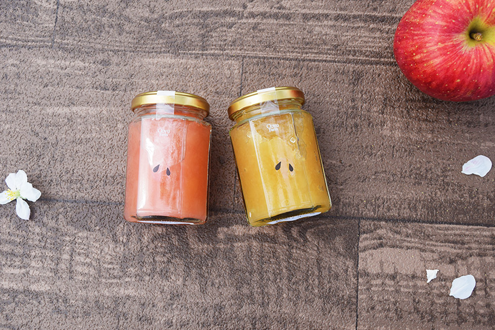 果肉たっぷりりんごジャム 紅玉＆サンふじ 150g×各1個 計2個セット