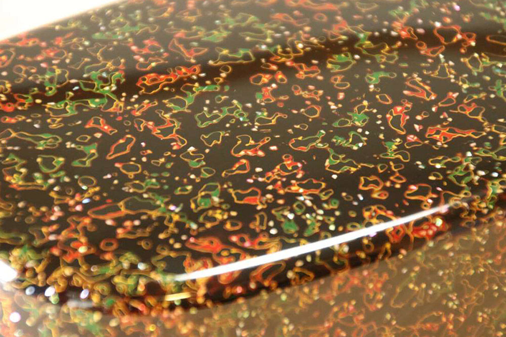 【寄附金額見直しました】津軽塗 弁当箱（唐塗 貝蒔 呂）