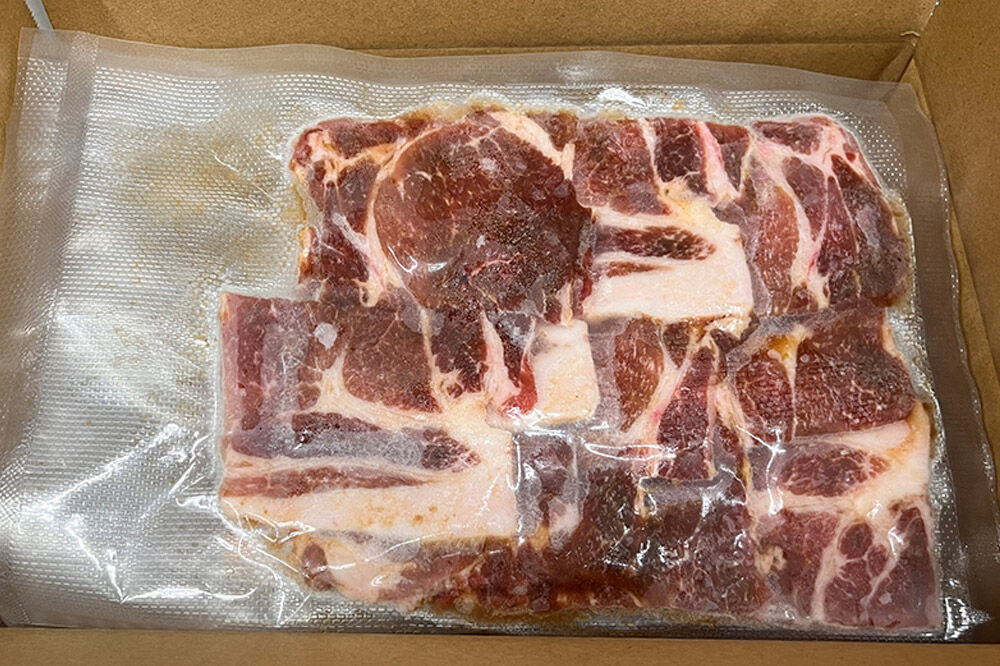 【寄附金額見直しました】【つがる豚】豚肩ロースの「もつけダレ」つけこみ 250g×6パック