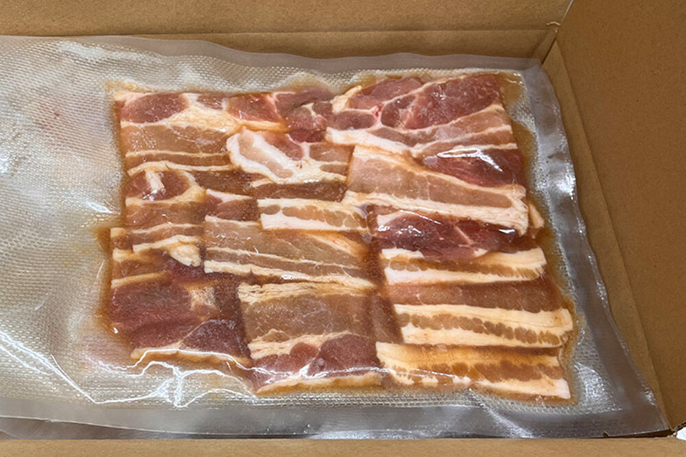 【寄附金額見直しました】【つがる豚】豚バラの「もつけダレ」つけこみ 250g×3パック