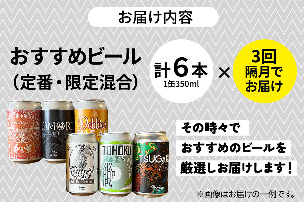 【寄附金額見直しました】《定期便全3回 隔月お届け》ギャレスおすすめ定期便 6種セット 350ml 各1缶 Be Easy Brewing ギャレスのあじと