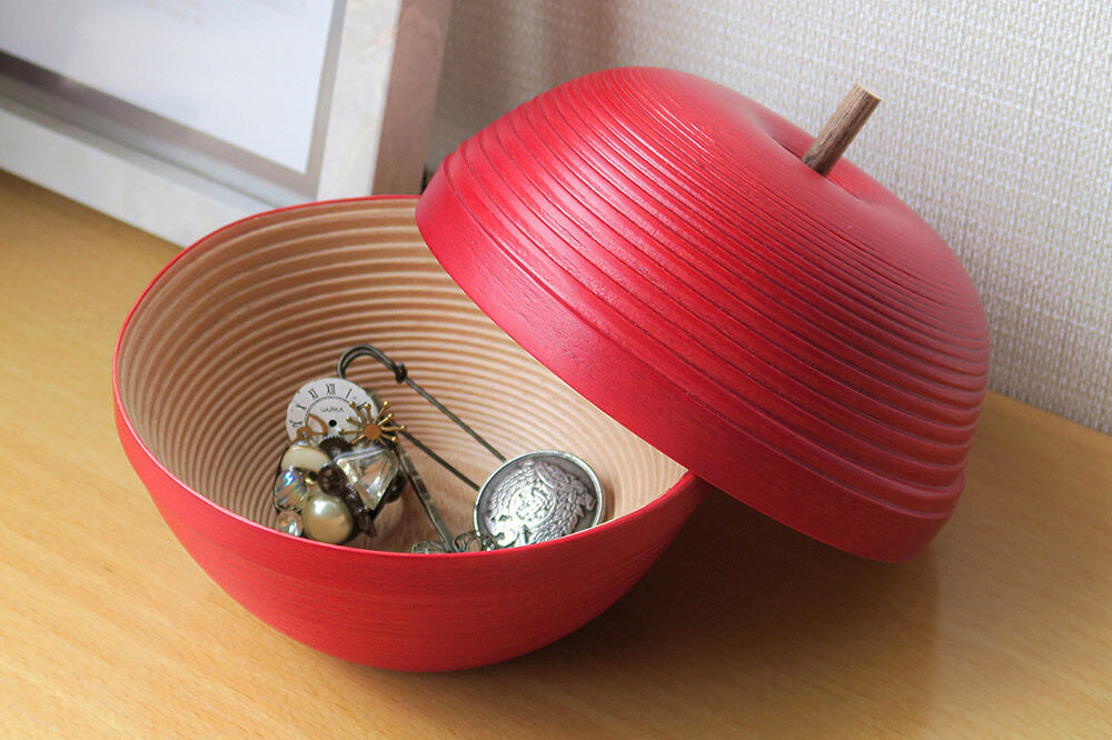 【寄附金額見直しました】BUNACO IB-A2445 りんごの小物入れ 1個 petite RINGO〈プティ リンゴ〉