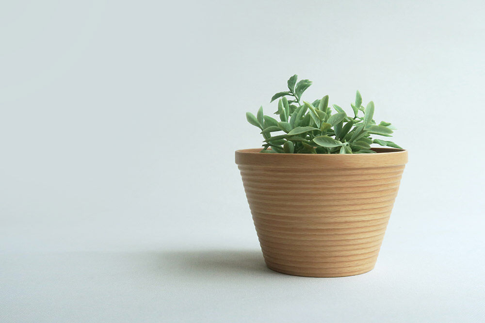 【寄附金額見直しました】BUNACO ラウンドボックス（ライトブラウン）1個