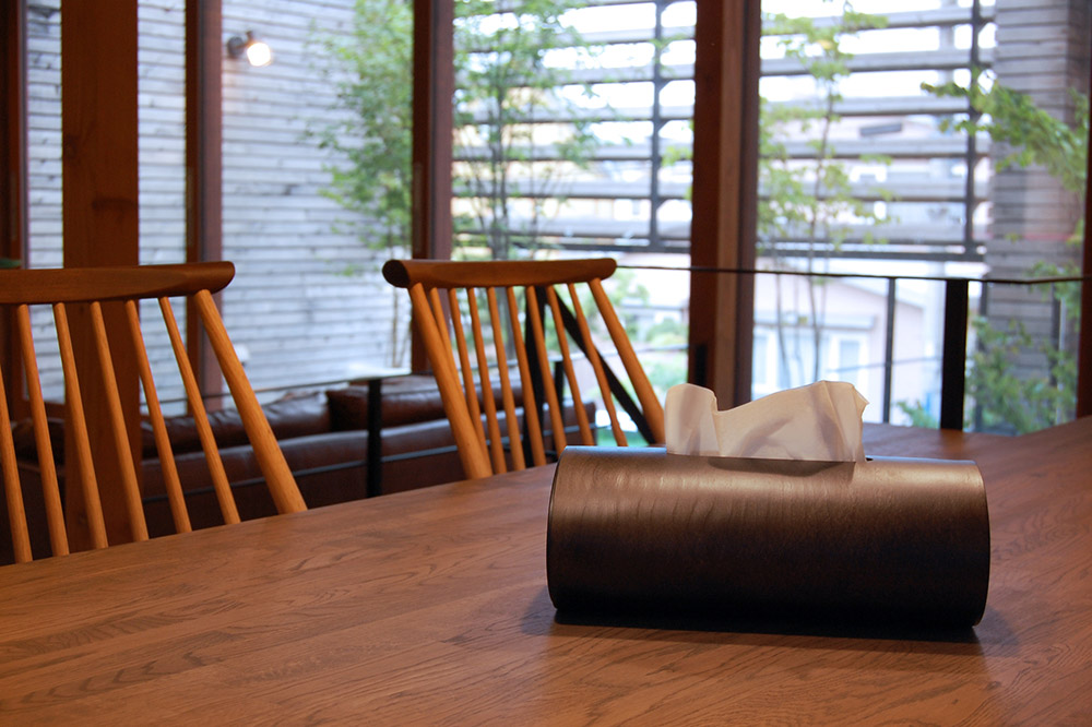 BUNACO ティッシュボックス SWING（ダークブラウン）1個