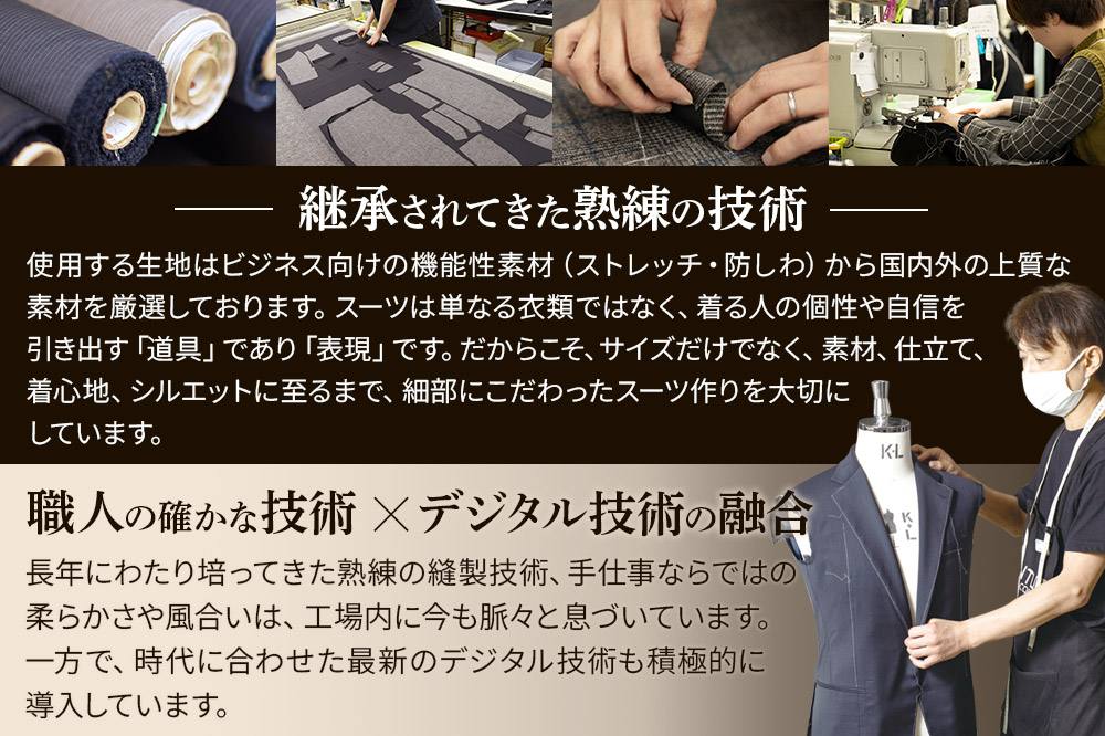 【全国4ヶ所で採寸可能】イージーオーダースーツ（メンズ）1着 お仕立券A（45,000円相当）