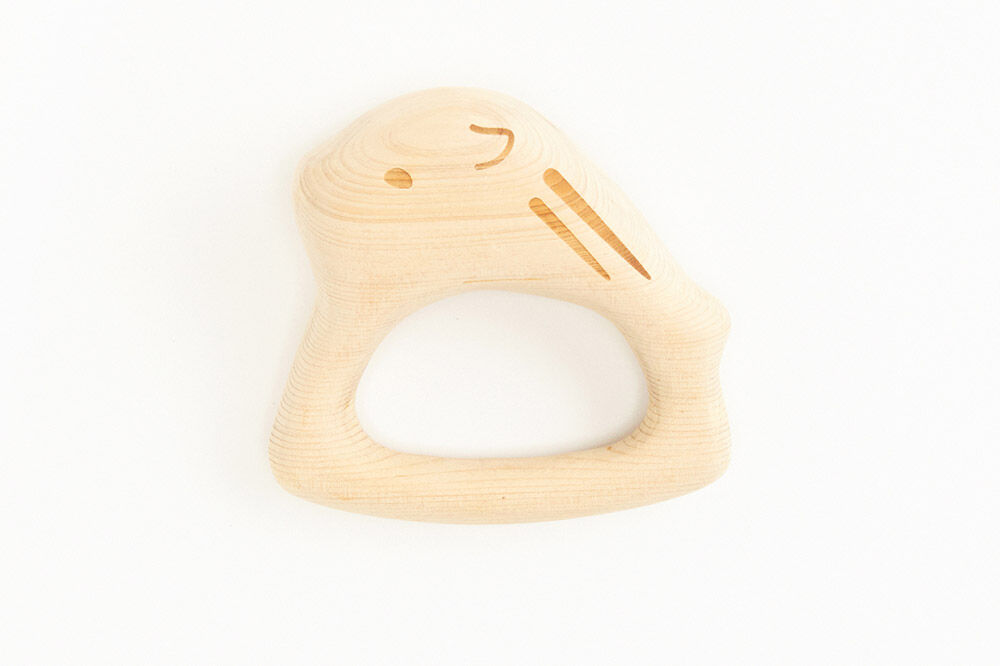 【寄附金額見直しました】ひろさき木育セット（りんごの積み木 1セット ・はちまんうりぼう（ガラガラ）1個） 日本製 国産 積み木 知育 玩具 おもちゃ トイ つみき キッズ ベビー 子供